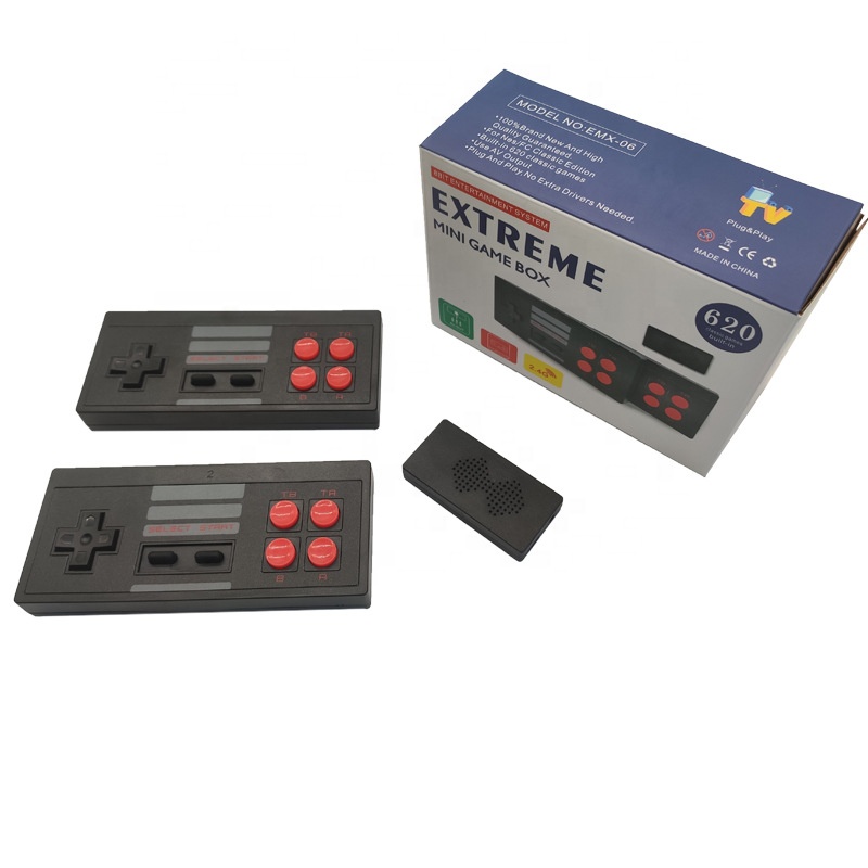 2020, Прямая поставка, электроника, консоль для видеоигр, 620 u-stick, игровая мини-приставка для экстремальных игр, 620 встроенных игр с беспроводными контроллерами