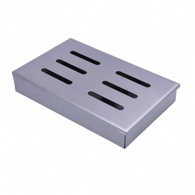 Amazon hot sale new high quality stainless steel bbq charcoal smoker box barbecue grill accessories