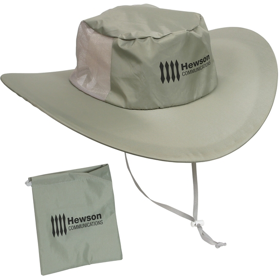 CUSTOMIZED POLYESTER FOLDING COLLAPSIBLE COWBOY HAT