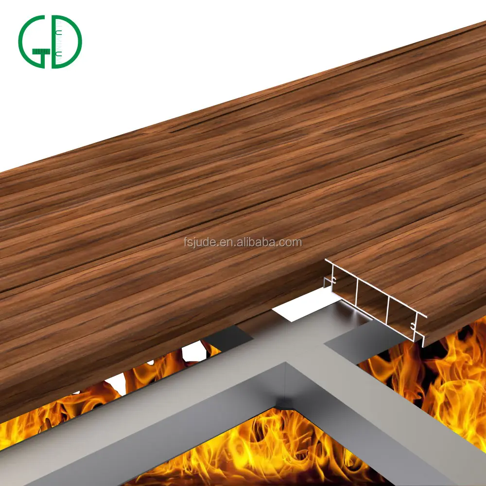 GD Aluminum Fireproof Fire Test-A2 Outdoor Terracce Al Aluminum Decking Floor