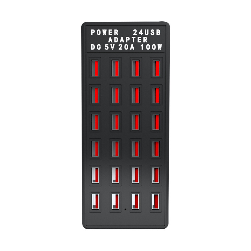 DP на 24 порта smart зарядная станция 5V 20A 100 Вт мульти-порт USB зарядное устройство для быстрой зарядки мобильный телефон подставка планшетный цифровой адаптер
