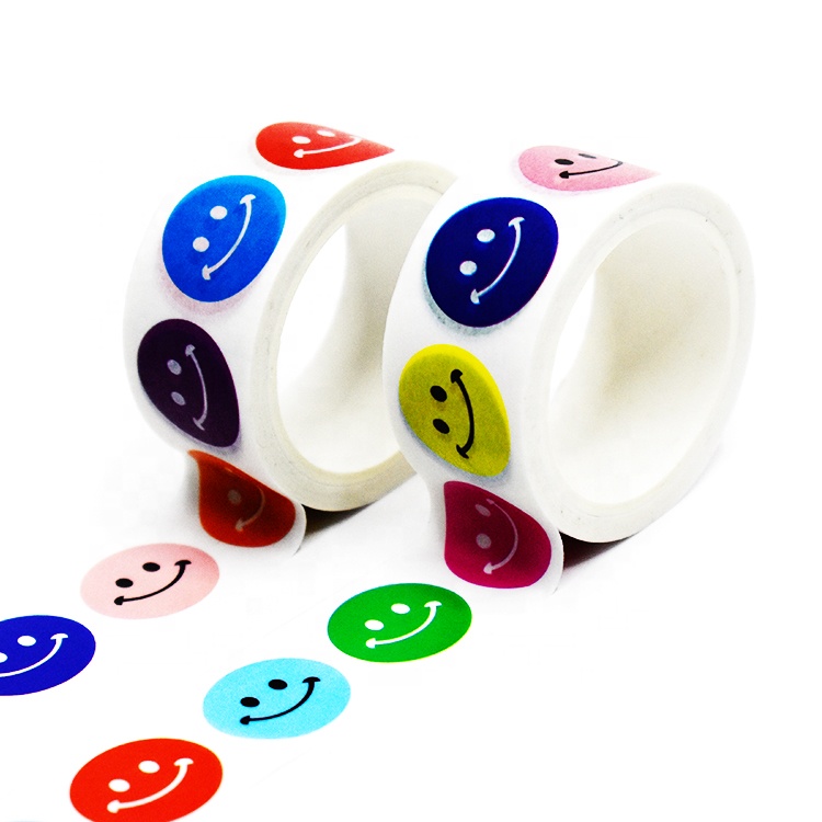 Wholesale Japanese Paper Design custom Printed Decoration smile face Washi Tapes