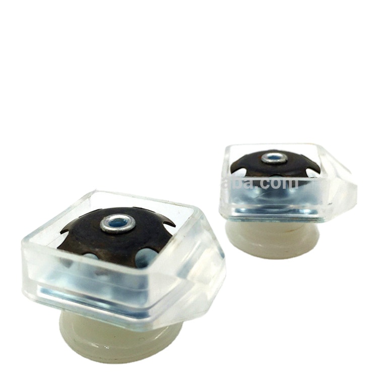 High quality Square Clear Platform Industrial chair swivel glides
