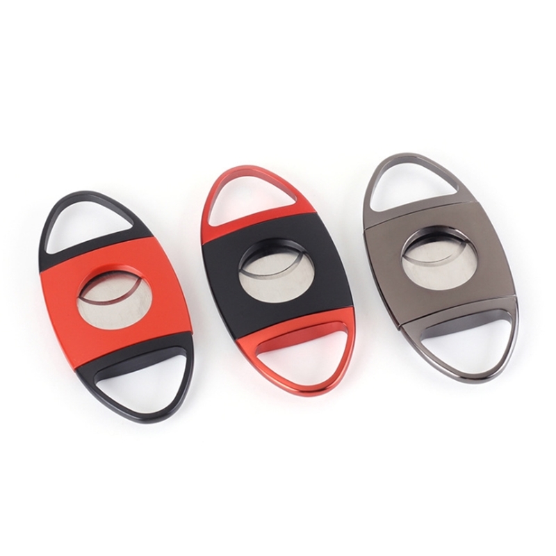 New Design Cigar Knife Metal Portable Smoking Accessories Cigar Cutter Scissors Gift