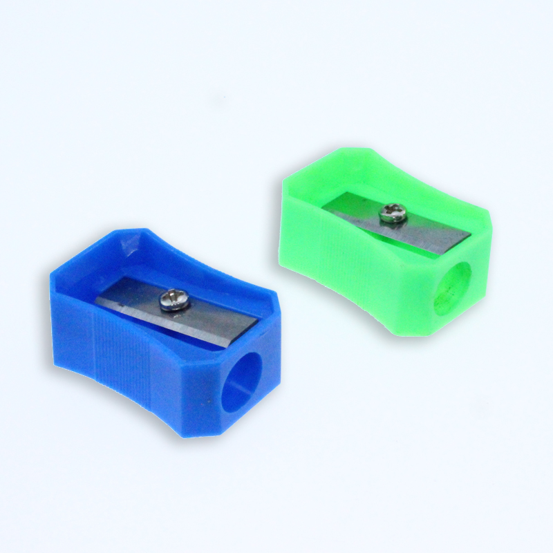 CHEAP PRICE HIGH QUALITY MECHANICAL PENCIL SHARPENER WHOLESALE SINGLE TWO HOLE PLASTIC PENCIL SHARPENER