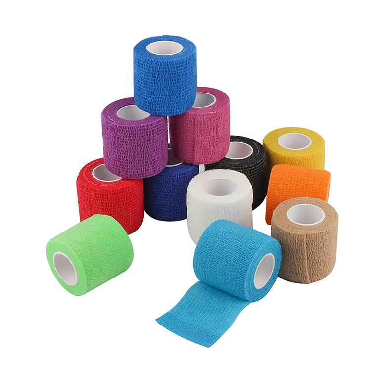 Athletic tape pain self adhesive bandage wrap ankle vet prewrap wounds bandages tapes weightlifting waterproof wide sports wraps