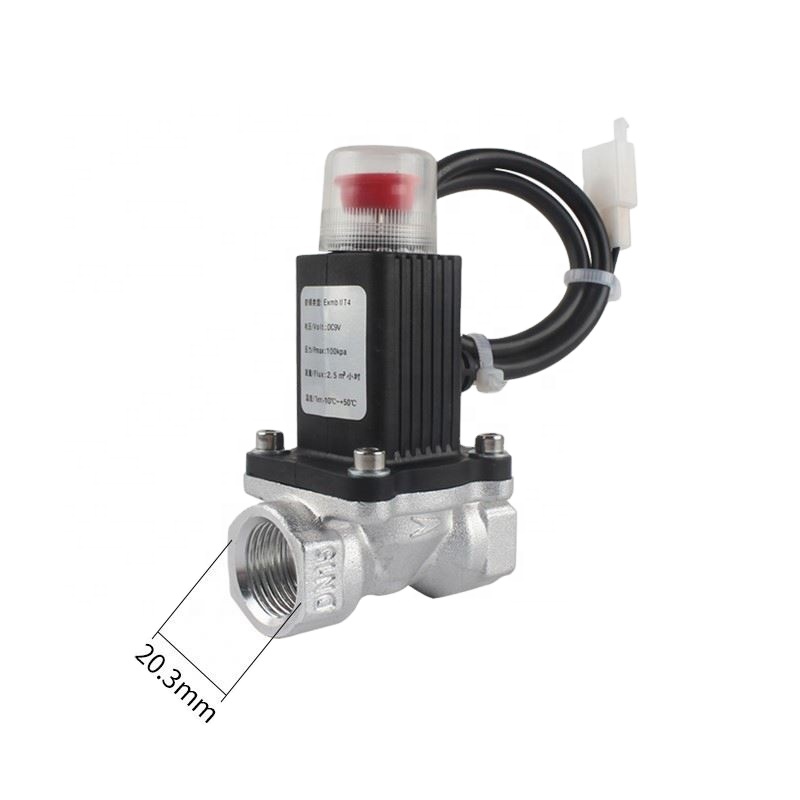 Black Alloy Through Solenoid Valve для Gas Pipeline, Emergency Shut-Off Valve, Factory Wholesale
