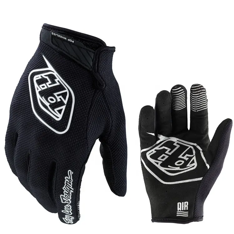 Printed Cycling Gloves Sports Full Finger Anti Slip Gel Pad Motorcycle MTB Racing Gloves
