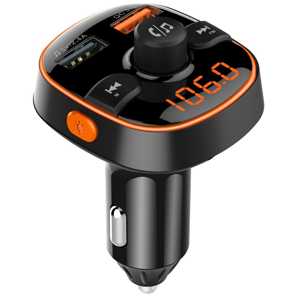 5.0 FM Transmitter Car MP3 Player Wireless Handsfree Audio Receiver USB Fast Charge TF U Disk play