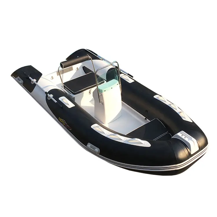 RIB390 Fiberglass Hull Inflatable Boat With High Speed RIB Boat With Engine