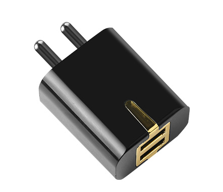 Индия Plug зарядное устройство двойной порты и разъёмы Adaptor2.4A USB Путешествия адаптер для Индии