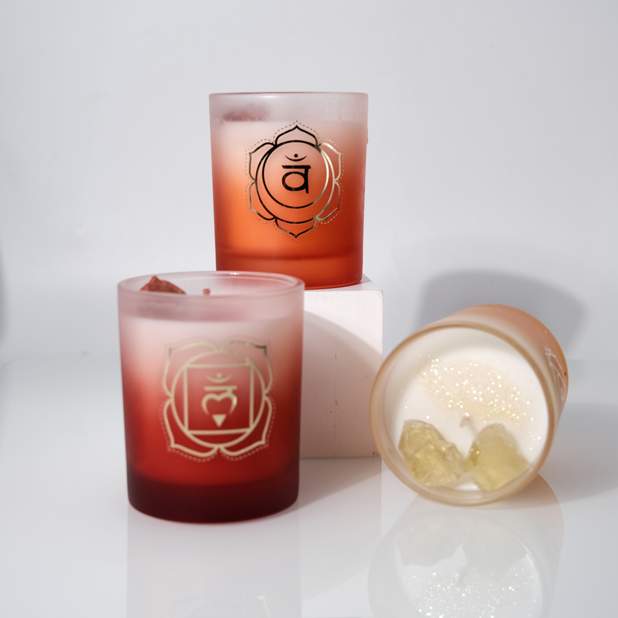2021 OEM Modern Wholesale Luxury Modern Frosted Glass Candle Jar With Lid