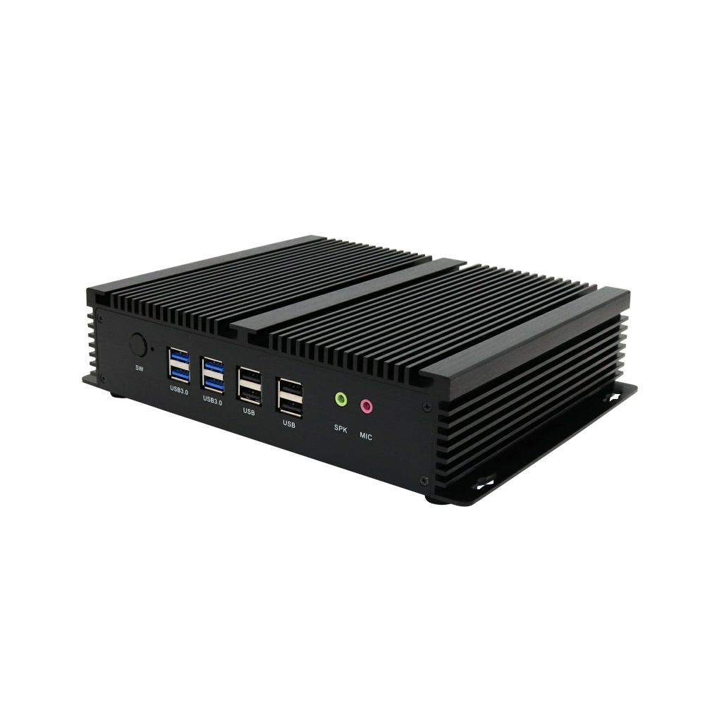 Eglobal 2 x HD 6 * COM RS232 Core i7-4500U прочный промышленный Мини ПК с двойной Lan 8 * USB Wins10/компьютер Linux