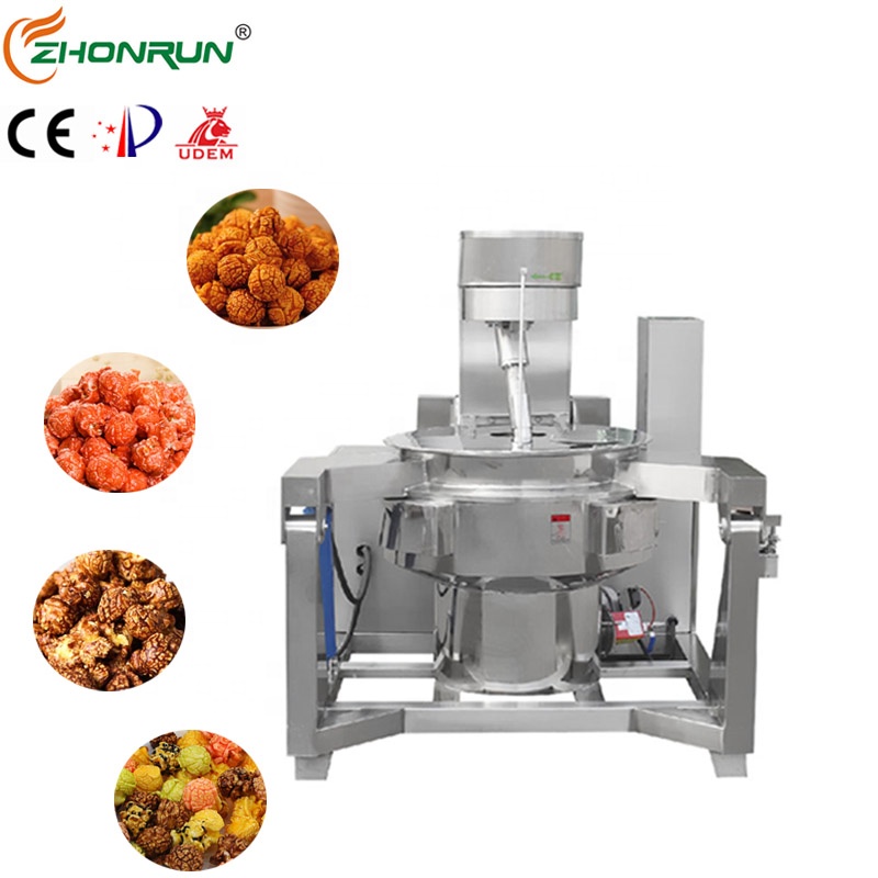 Hot Selling Commercial industrial automatic caramel spherical electromagnetic popcorn machine with high quality