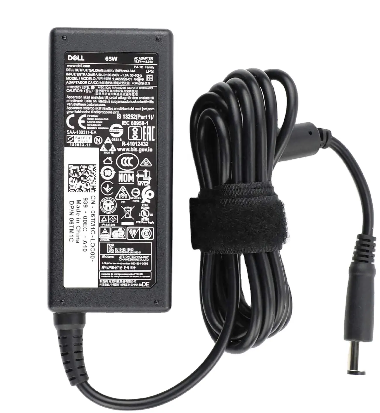 Notebook Charger 19.5V 3.34A 65W for Dell Latitude 3330 3340 3440 3450 3540 E5500 E5510 Laptop AC Adapter with 7.4*5.0mm Tip