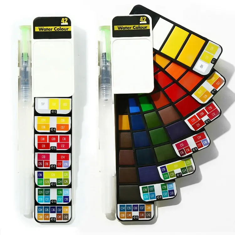 18/25/3348 Colors set, Watercolor paints, Handcrafted, Professional-Quality Pigment Inks for Artists and Crafters Gouache
