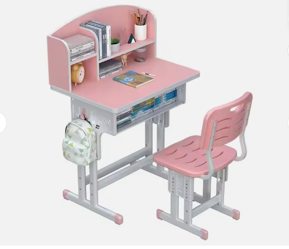 Modern Design Children Height Adjustable Comfortable Table and Chair Set for Home Bedroom or Apartment school Use