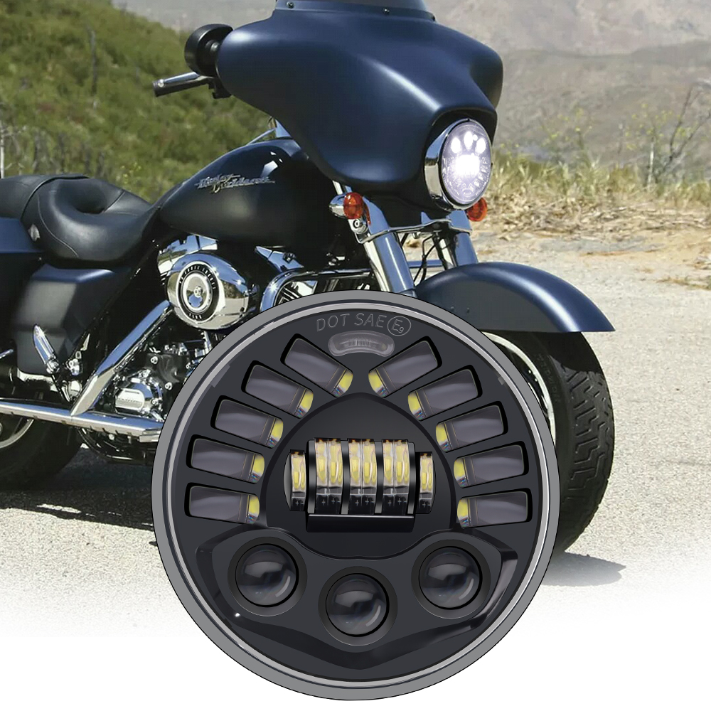 Для мотоцикла Harley BMW R NineT R9T 7 дюймов аксессуары для мотоциклов проектор Daymaker фара с адаптивным поворотным сигналом