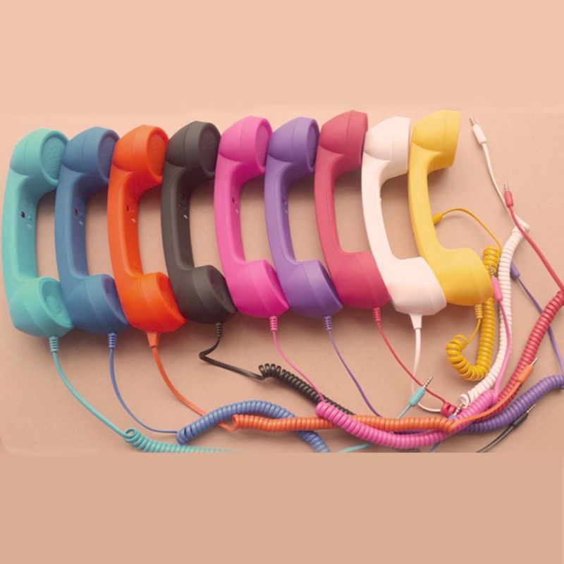 anti-radiation retro mobile phone handset for all telephone handset receiver devices