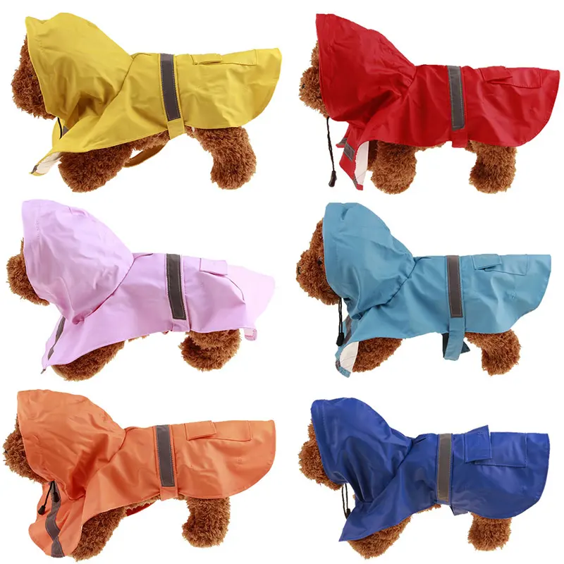 Puppy Outdoor Raincoat Waterproof Pet Dog Raincoat Clothes For Dogs