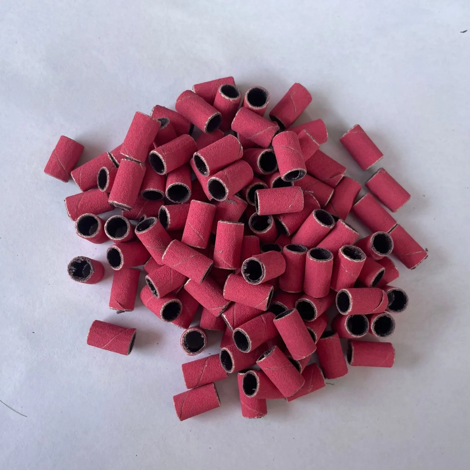 New 100/50pcs Pink Electric Nail Art Sanding Bands Nail Drill Bits Manicure Pedicure Nail Electric Drill Grinding Sanding Band