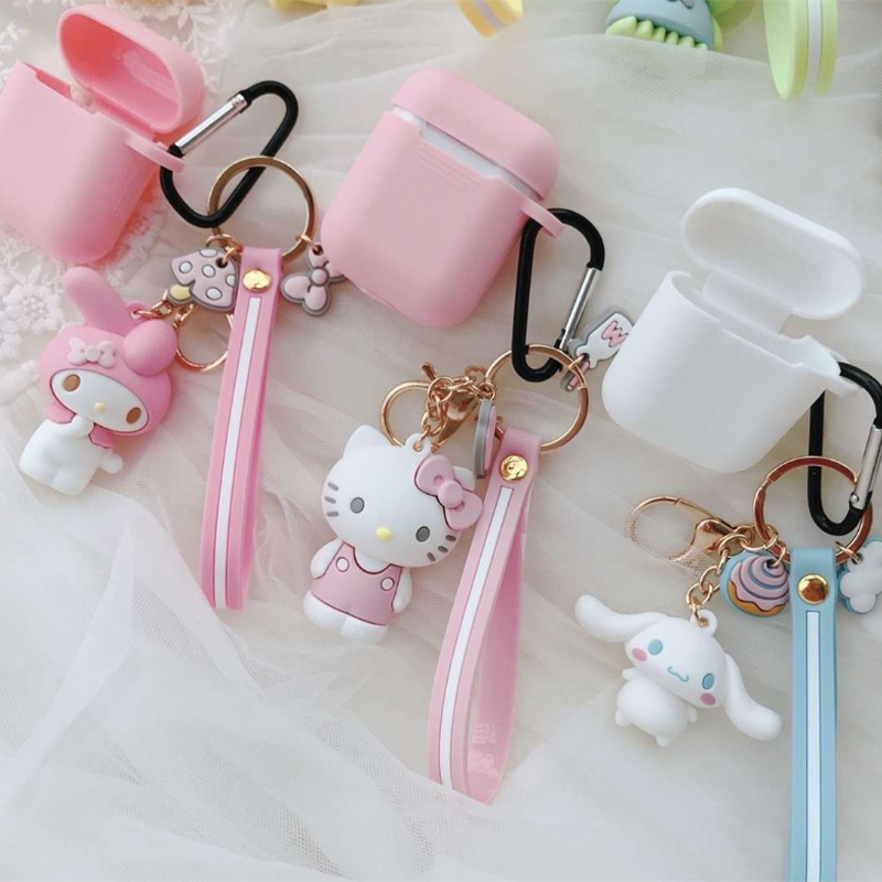 Силиконовый чехол BOORUI с милыми животными для airpod, модный защитный чехол для ключей для air pods 1 2