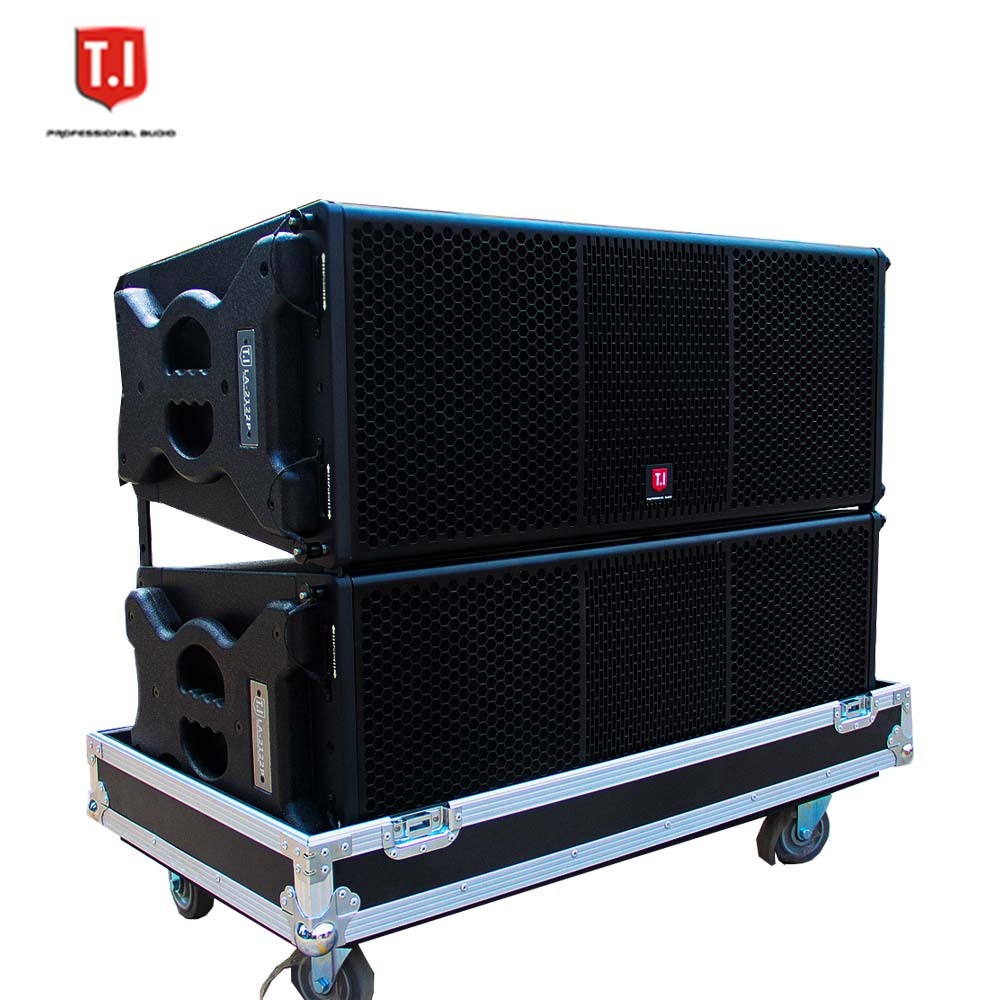 T.I Pro Audio Speaker system professional audio video dual 12 inch line array speakers outdoor sound equipment