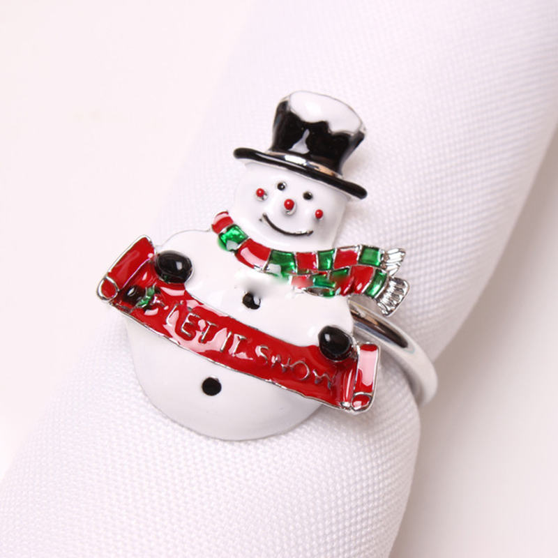 Metal Party Table Decoration Crafts Napkin Holder Christmas Deer Napkin Ring