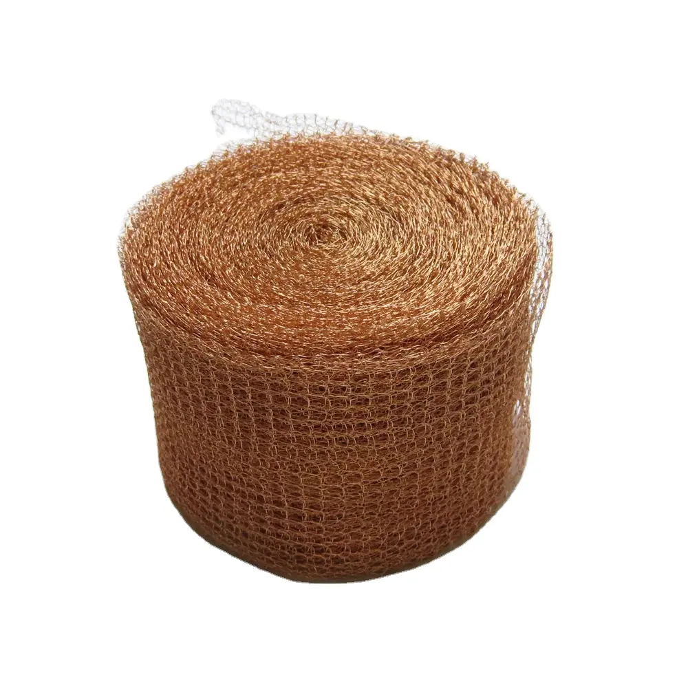 Woven 100mm Width 100% Pure Copper Knitted Wire Mesh
