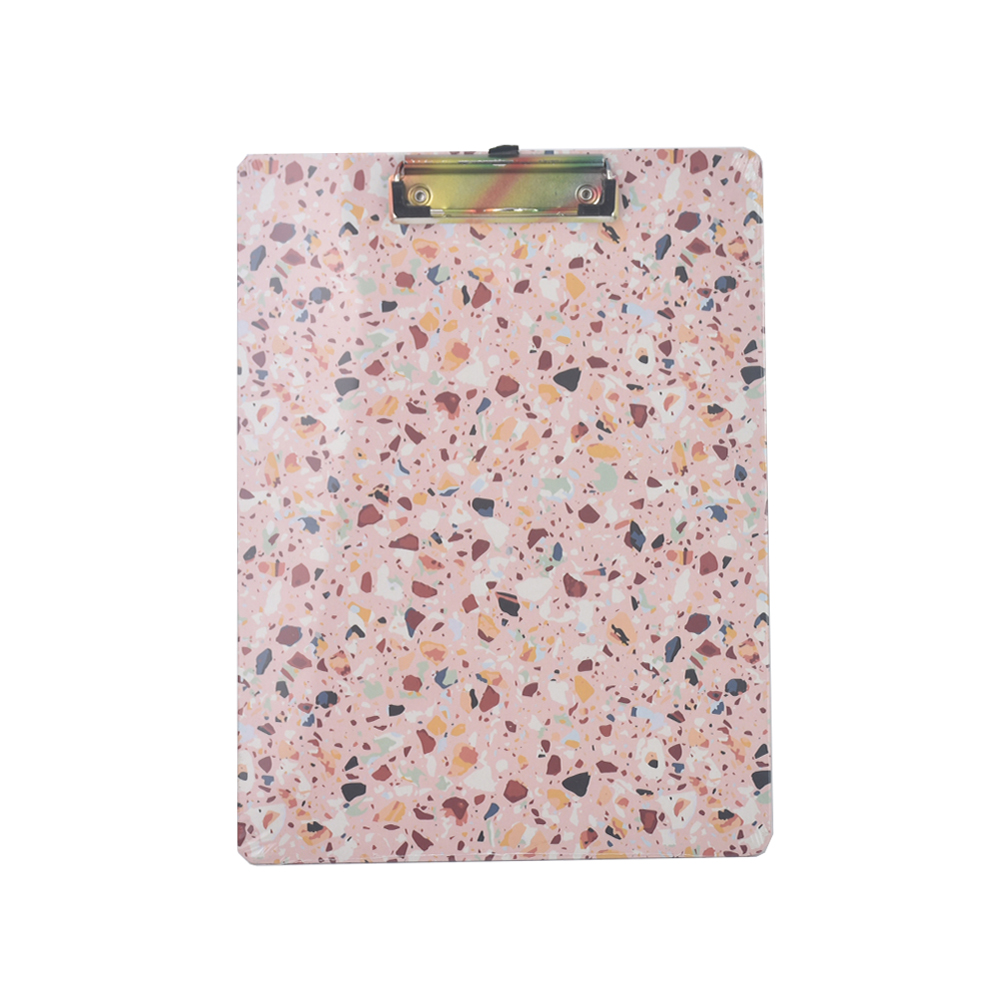 Factory wholesale multicolor promotional plastic stationary clip board