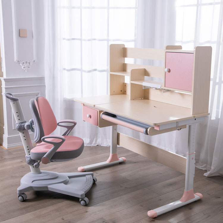 Hot sale ergonomic adjustable children custom study table chair multi functional study table chair for children with storage