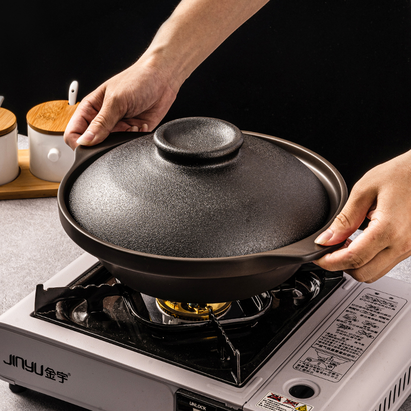 WEIYE New arrival oem odm casserole dish 8.75 inch Japanese stoneware pot with Lids Ceramic Hot Pot Casserole