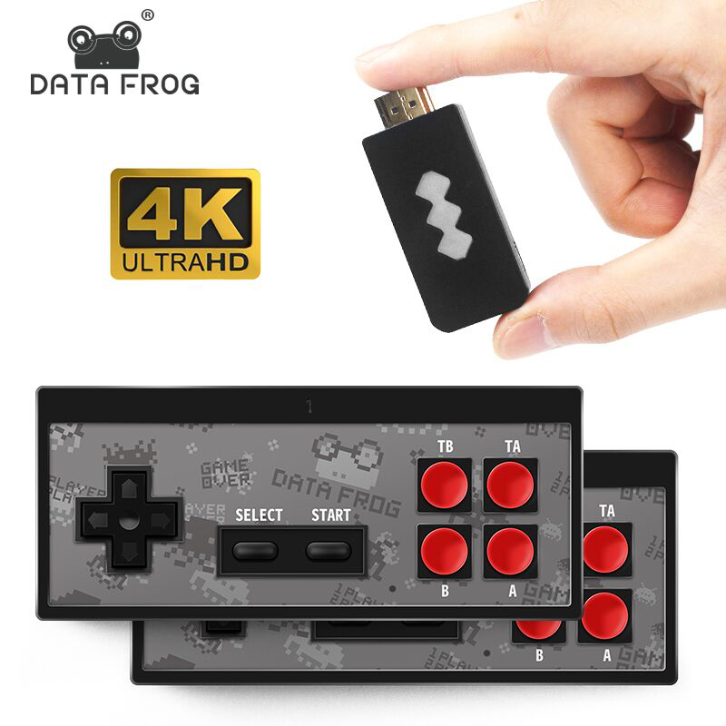 Беспроводная мини-консоль DATA FROG, 4K, 568 классических игр