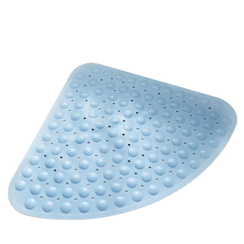 Toilet Fan-shaped Suction Cup PVC Floor Mat Anti-skid Pad For Domestic Bathroom Bathing Mat