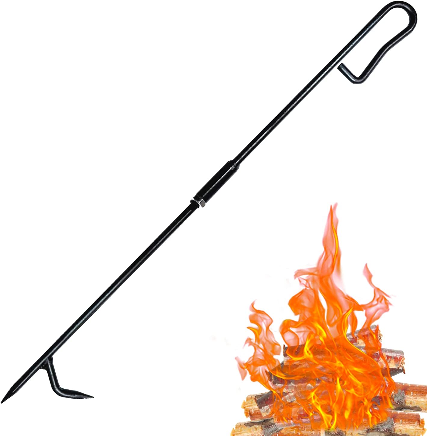 Инструменты для камина Fire покер для камина с модернизированным съемным дизайном Премиум Твердая стальная печь для кемпинга внутри и вне помещения