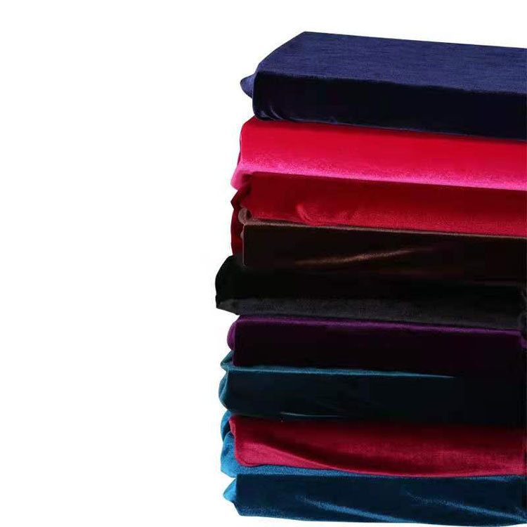 Hot Selling Fabric warp knitting crushed Velvet Fabric Stretch KS Velvet fabric for Women Dress
