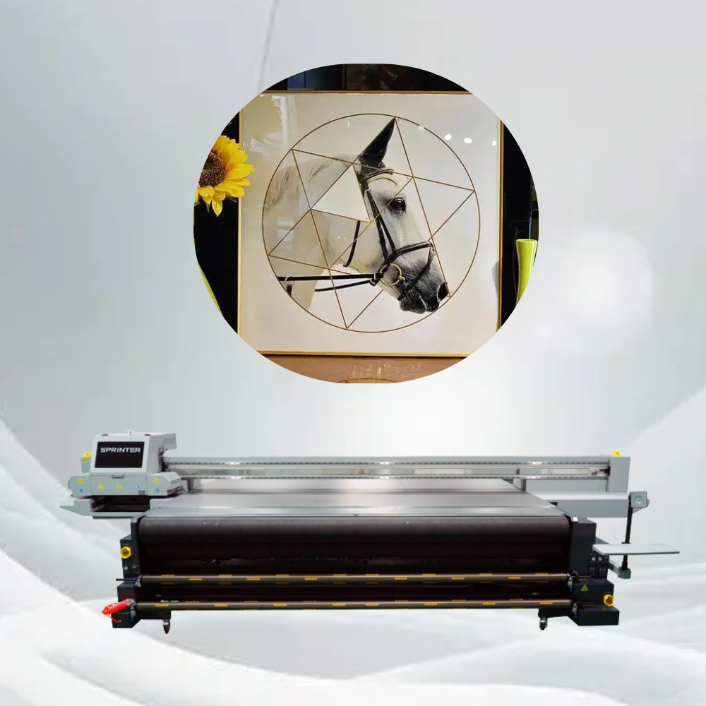 3.2m x 2.1m UV Flatbed and Roll printer SPRINTER TC-FR3221 all-in-one printing inkjet printer