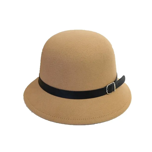 Wholesale fashion Woman felt Ladies Bowler formal Hat