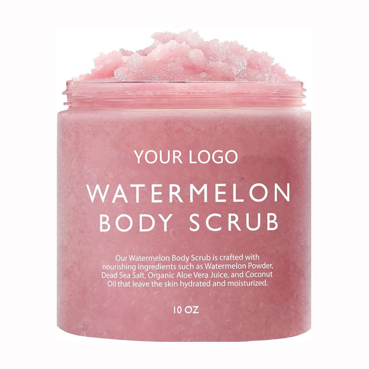 Wholesale Newest Most Popular Whitening Gently Exfoliating Smoother Private Label Watermelon Body Scrub
