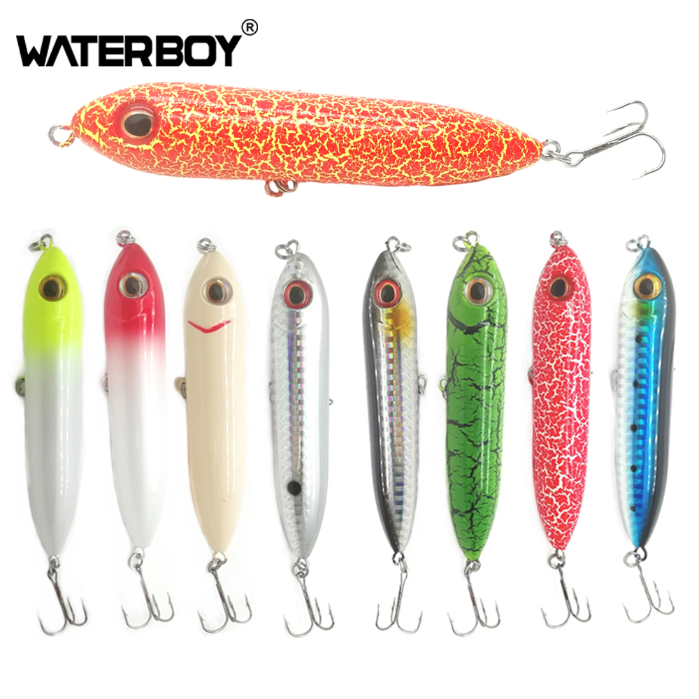 WATERBOY новейшая приманка Topwater карандаш 9,6 см 12,2 г Whopper Plopper твердая приманка плавающая собака прогулочная форель карандаш рыболовная приманка