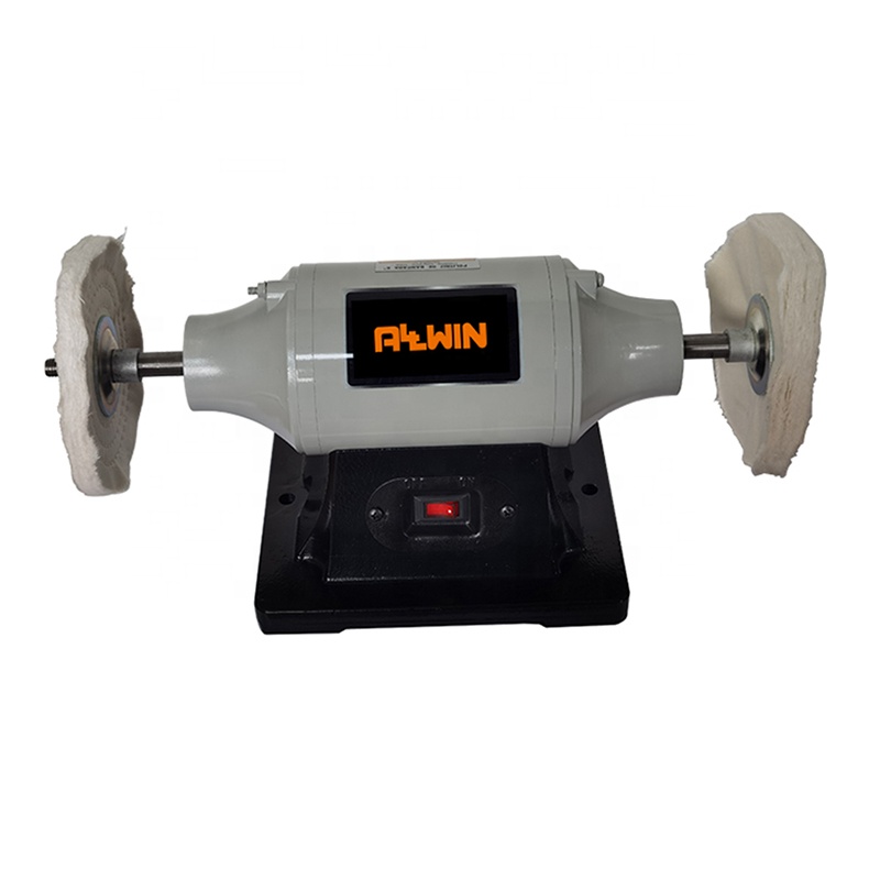 240V bench polishing tool heavy duty cast iron base 200mm bench buffing tool