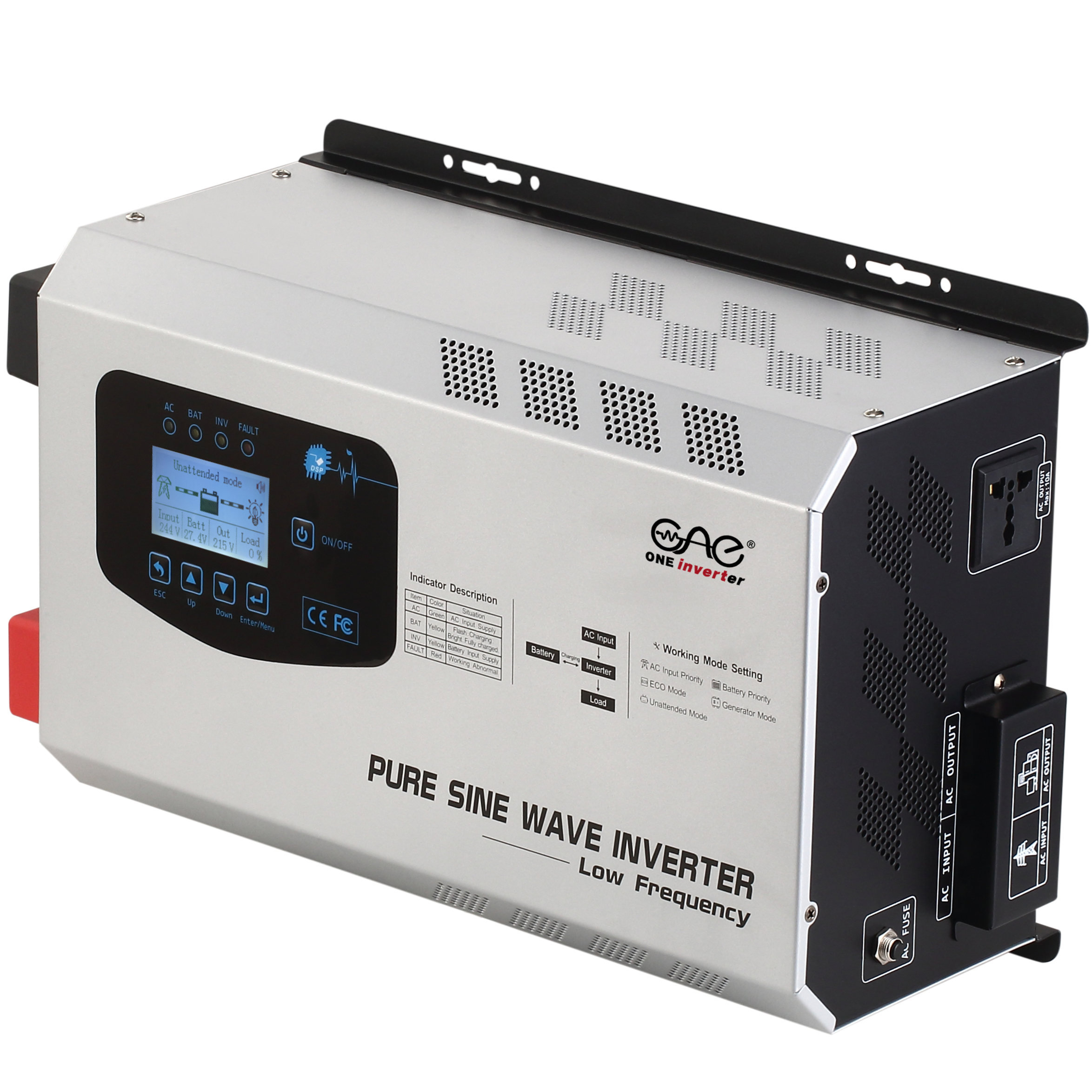 2KW 3KW 5KW 6KW 12V 24V 48V 220V hybrid inverter power supplies ups power supply