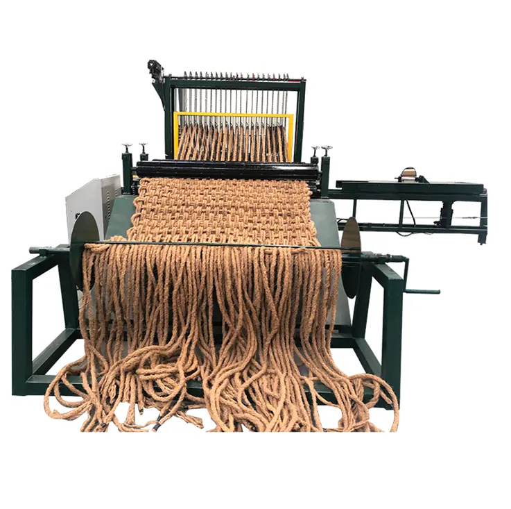 Сверхмощный натуральный кокосовый конический мат, машина для изготовления веревок/машина для изготовления проволочной сетки из пеньковой веревки