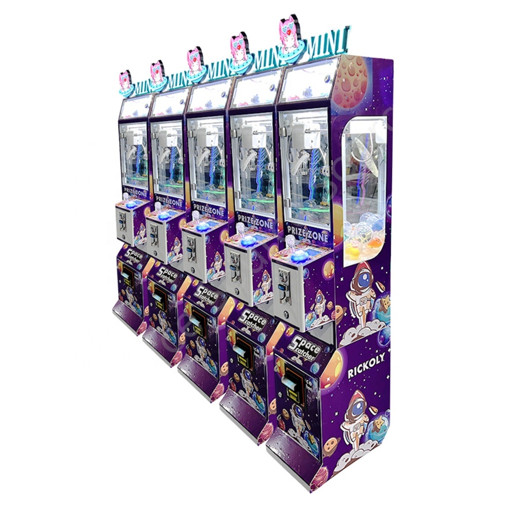 coin operated game machineCoin-Operated Mini Toy Crane Machine for Entertainment Centers Claw Game Machine with bill acceptor