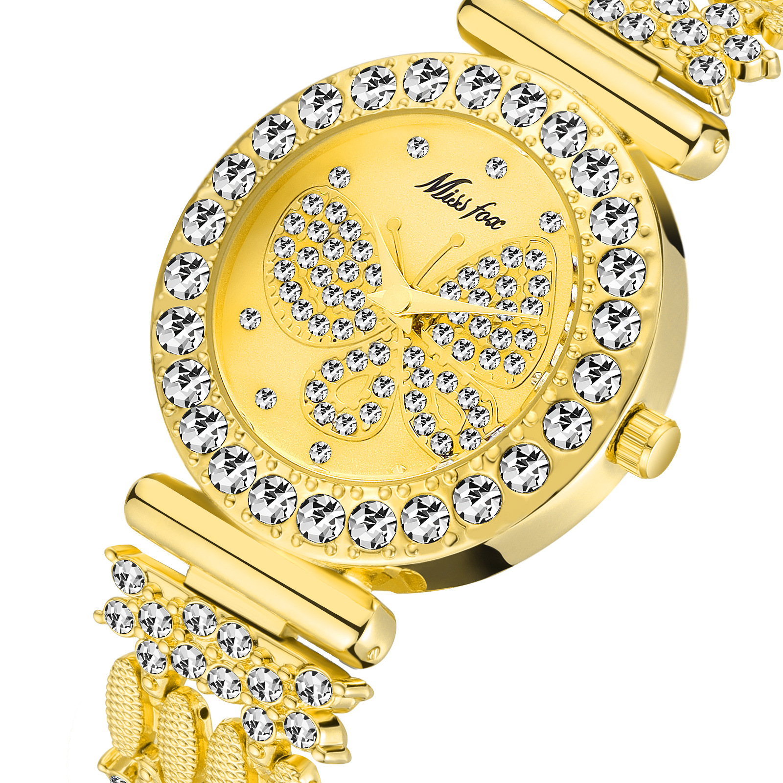 2021 new fashion luxury wrist watches Ladies quartz watch diamond butterfly women quartz watches