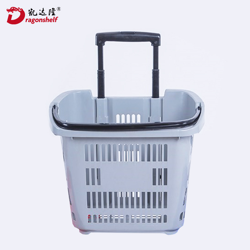 Dragonshelf Подгонянная красочная pp Малый размер Carry Single-Handle пластиковая корзина