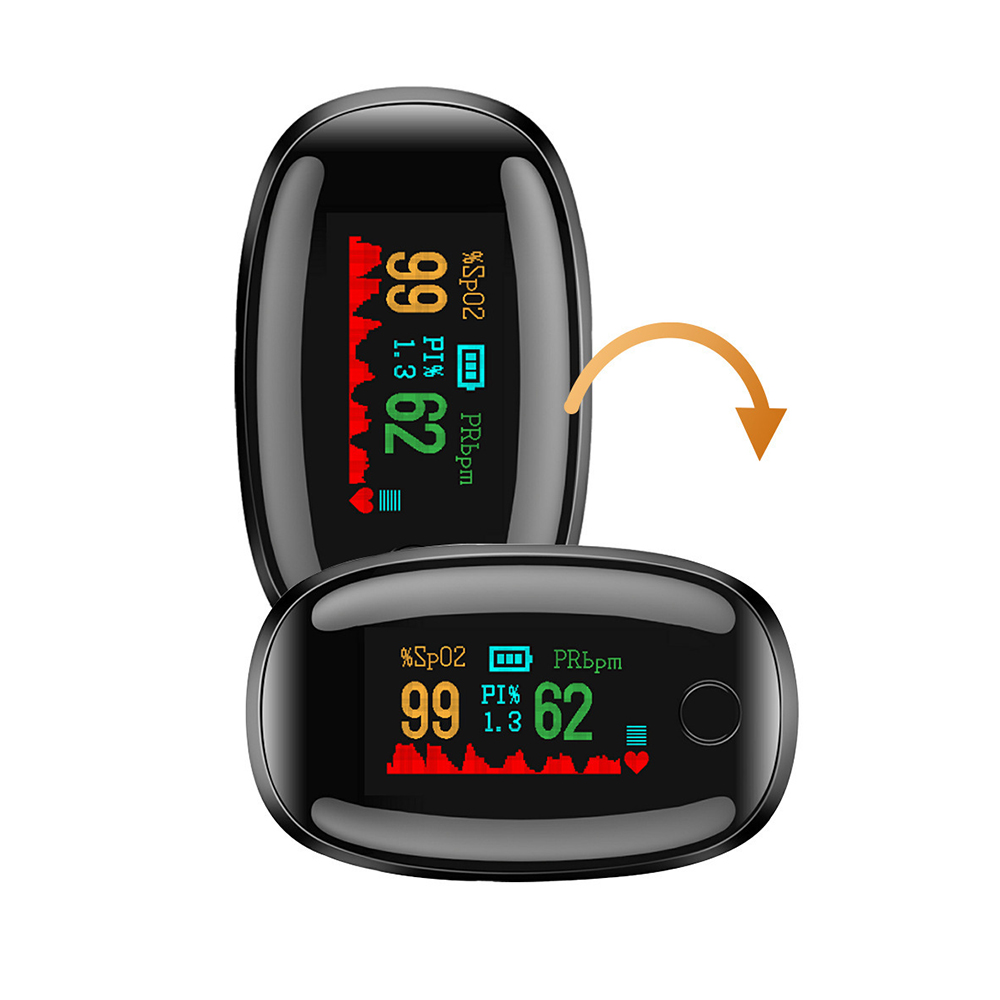 Oled Digital Screen Fingertip Pulse Oximet Blood Oxygen Meter Measurements Fingertip Pulse Oxymetry