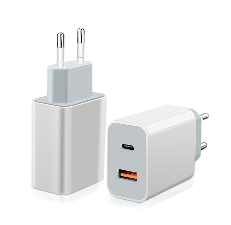 Cross-border Exclusively For A+c European Ce Certification 18w Fast Charging Head Pd+qc3.0 Dual Port Mobile Phone Charger V332