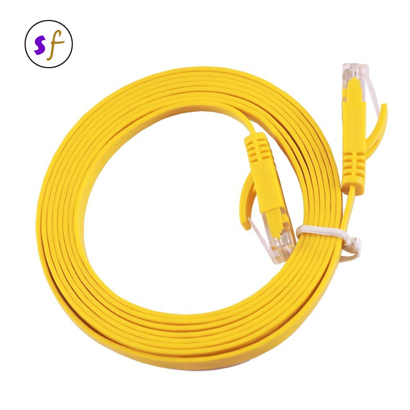2 м кабель lan cat6 RJ45 ультратонкий плоский Ethernet cat6 utp кабели