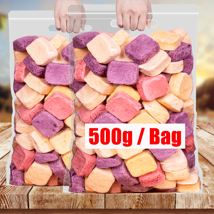 Factory OEM wholesale 500g bag Milk-flavored low-temperature freeze-dried yogurt snacks